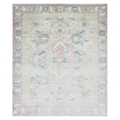 8x10 Hand geknüpft Oushak Stil Bereich Teppich