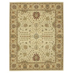 8
x10
Agra avorio con motivo a foglie Ziegler Design Annodato a mano in pura lana