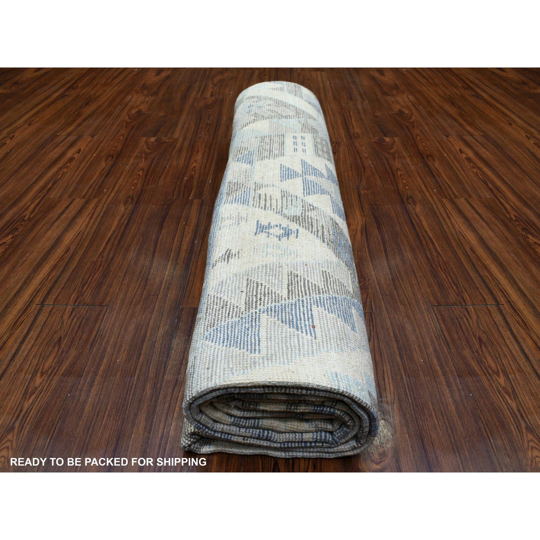 8'x10' Elfenbein, handgeknüpftes anatolisches Design Reine Wolle Orientteppich im Angebot 3