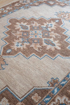 8x10 Ivory Hand-Knotted Wool Framed Medallion Geometric Modern Carpet Rug