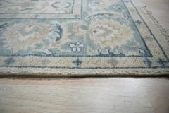 8x10 Ivory Hand-Knotted Wool Serene Floral Symmetry Traditional Carpet Rug