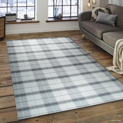 8x10 Lila Bianca Kilim Gray Geometric Modern Flatweave Wool Carpet Rug