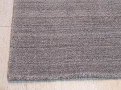 8x10 Louie Isla Brown Handmade Solid Open Field Modern Wool & Viscose Carpet Rug