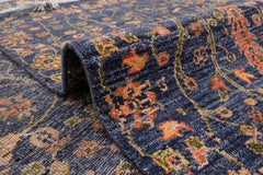 8x10 Navy Rust Cypress Tree Of Life Persian Rug ( JC-9980)