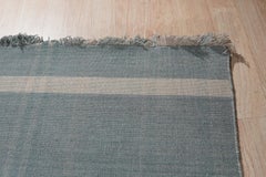 8x10 Opulent Majestic Blue Kilim Geometric Modern Flatweave Wool Carpet Rug