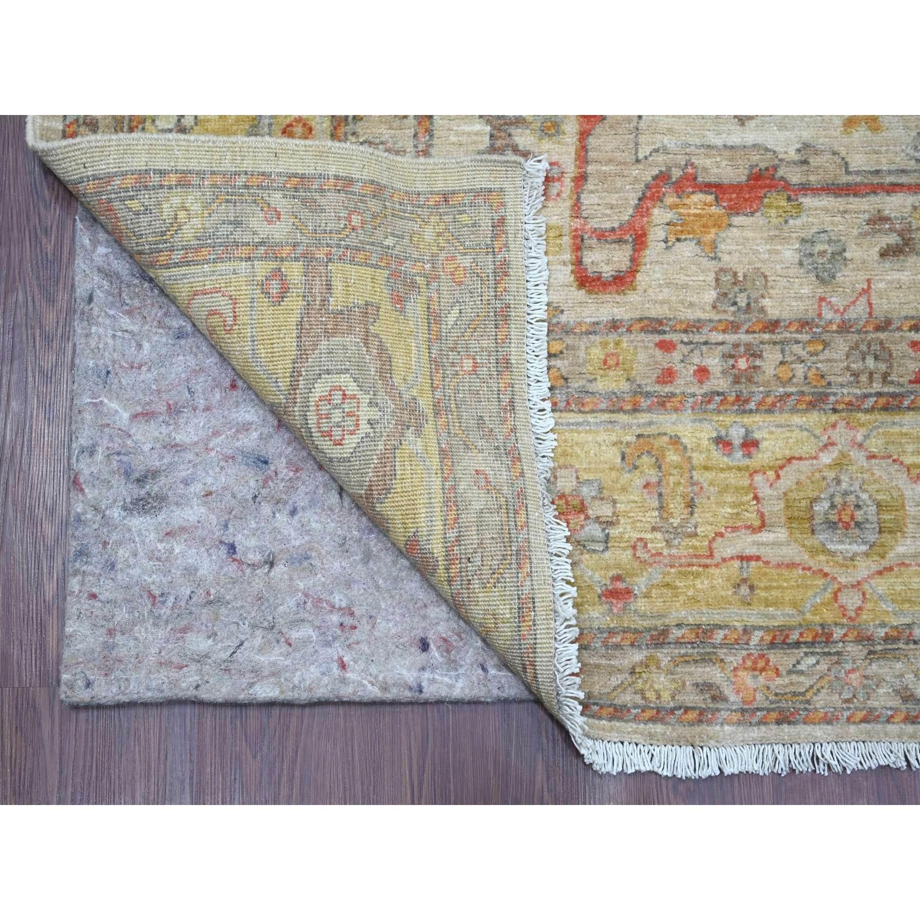 Oushak Tappeto in lana annodato a mano 8'x10' Oyster Gray Peshawar con Bijar Garus Design in vendita