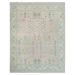 8x10 Pink Tree Tree of Life Hand Knotted Persian Rug ( JC-7874 )