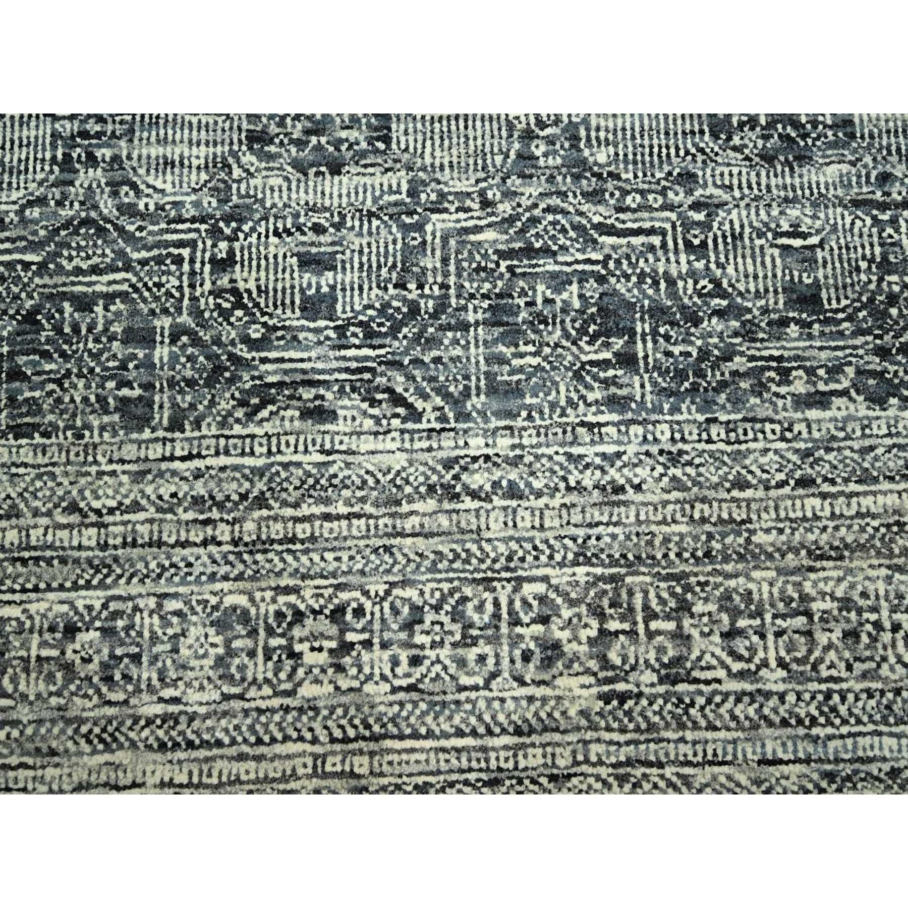 Tappeto in lana annodato a mano 8'x10' Pebble Gray Tone on Tone Arts and Crafts Design in vendita 1