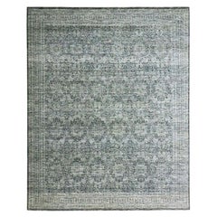 Tapis en laine nouée à la main 8
x10
gris galet ton sur ton Arts and Crafts Design