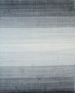 8x10 Penelope Nina Charcoal Geometric Modern Handmade Wool Room Size Carpet Rug