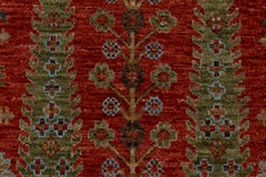 8x10 Red Cypress Tree Of Life Persian Rug ( JC-7188 )