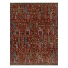 8x10 Red Cypress Tree Of Life Persian Rug ( JC-7188 )