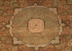 8x10 Red Green Mamluk Persian Hand Knotted Wool Rug ( G-13555)