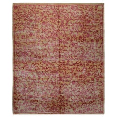 8x10 Rot Handgeknüpft Wolle Floral Tapestry Klassisch Traditionell Modern Teppich Teppich