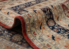 8x10 Red Navy Persian Hand Knotted Wool Rug ( G-11388)