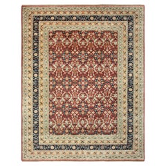 8x10 Roter persischer handgeknüpfter Wollteppich ( G-13564)