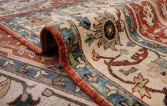 8x10 Red Rust Persian Serapi Hand Knotted Wool Rug ( G-12284)
