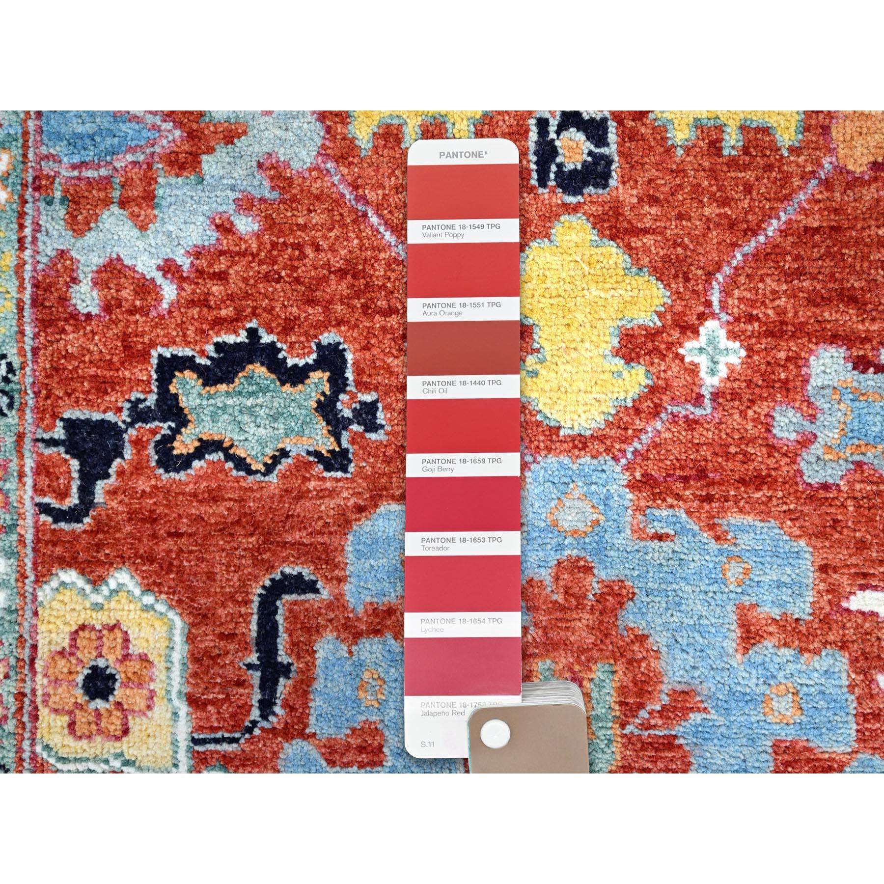 XXIe siècle et contemporain 8'x10' Rouge Seeripe Heris Motifs colorés 100% laine Knots Rugs Orientaux en vente