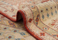 8x10 Red Turkish Oushak Hand Knotted Wool Rug ( OAC - 51 )