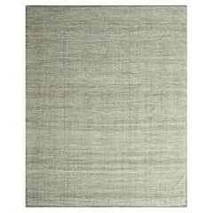 8'x10' Red with Ivory Hand Knotted Oxidized Distressed Grass Design Wool Rug