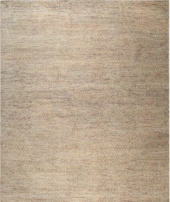 8x10 Sarrah Fiona Yellow Solid Contemporary Hand Knotted Silk Carpet Rug