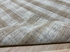 8x10 Serene Chloe Beige Geometric Modern Plaid Flatweave Wool Carpet Rug