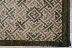 8x10 Anspruchsvolle Nadia Beige Geometrisch Modern Handgeknüpft Wolle Teppich Teppich