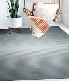 8x10 Timeless Comfortable Gray Kilim Geometric Modern Flatweave Wool Carpet Rug