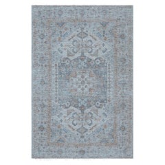 8x10 Traditional Fiona Vibrant Ivory Geometric Medallion Handmade Carpet Rug