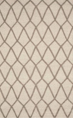 8x10 Trendy Diamond Gray Kilim Contemporary Flatwoven Wool Carpet Rug