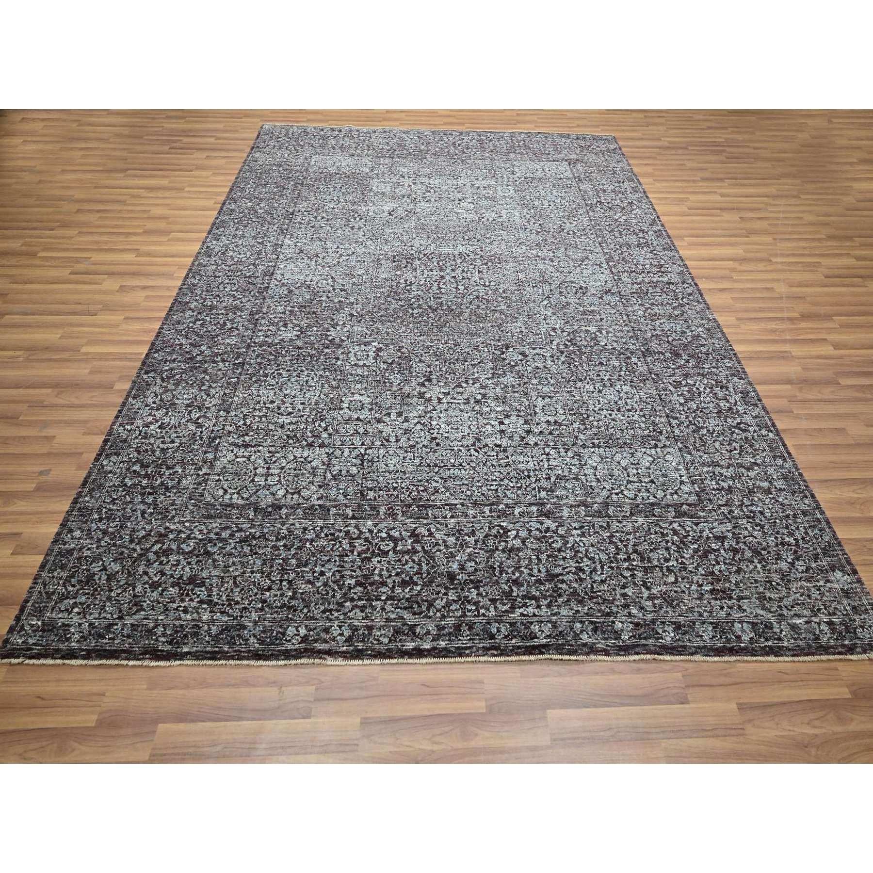 Wine Red, Pre Historic 14th Century Influence, Mamluk Design, Natural Dyes, Hand Knotted, Pure Wool, Oriental Rug
Primary materials: Wool
Latex: No Pile 
height: 0.25 Inches
Style: Traditional
Primary color: Red
Secondary colors: Ivory, Gray,