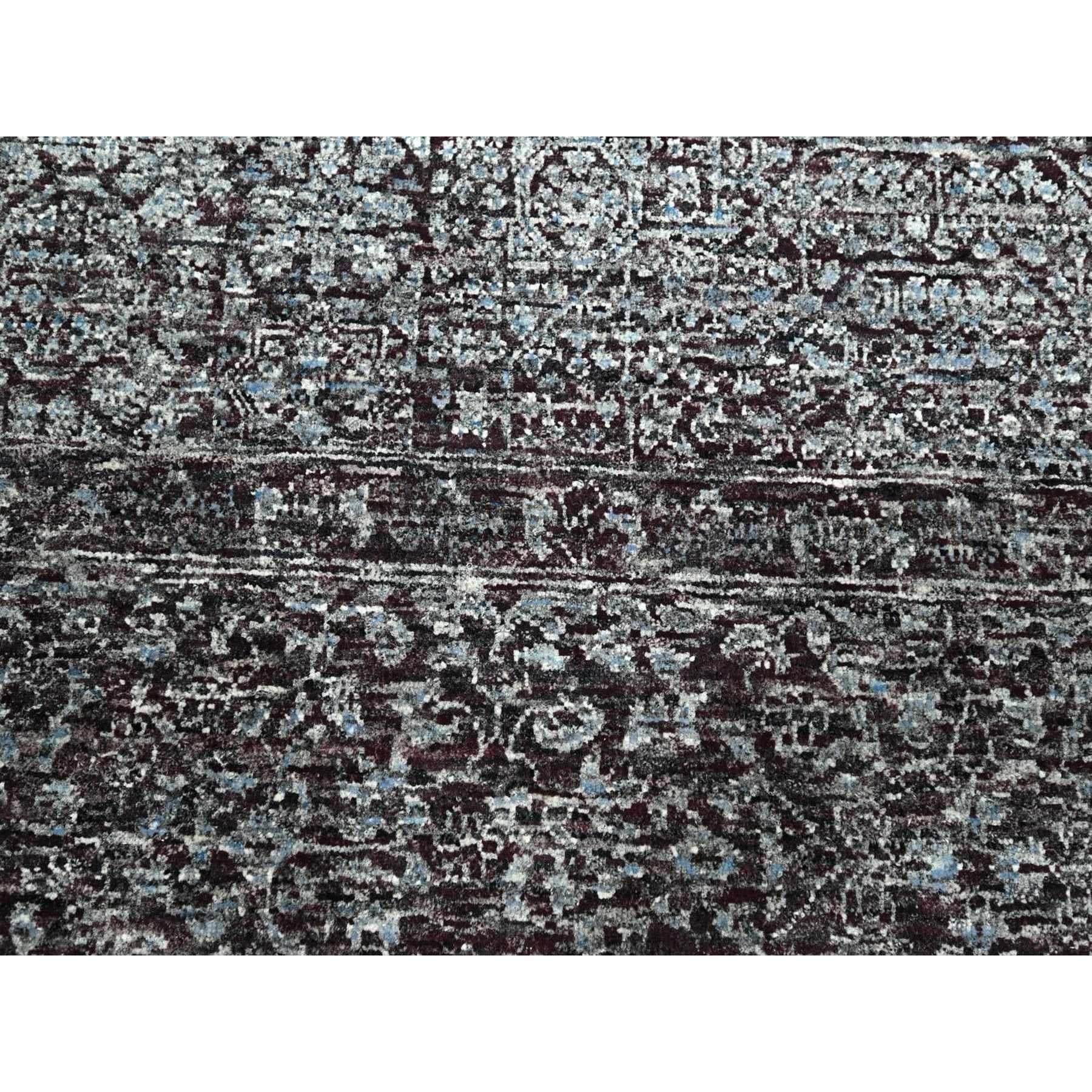 8'x10' Wine Red 14th Century Influence Mamluk Design Hand Knotted Wool Rug For Sale 1