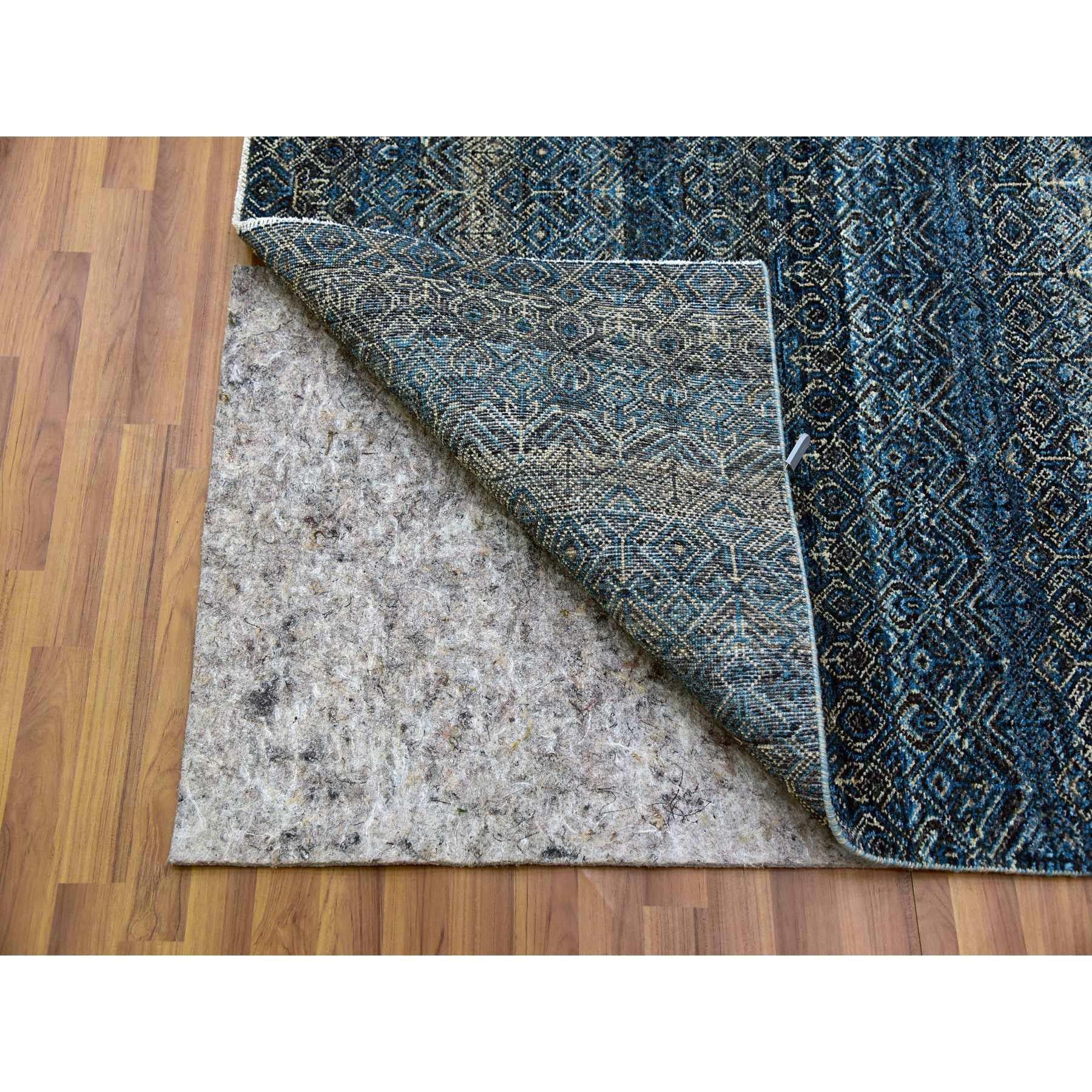 Noué à la main 8'x10' Bleu Yale Tapis 100% laine noué à la main Kohinoor Design/One en vente