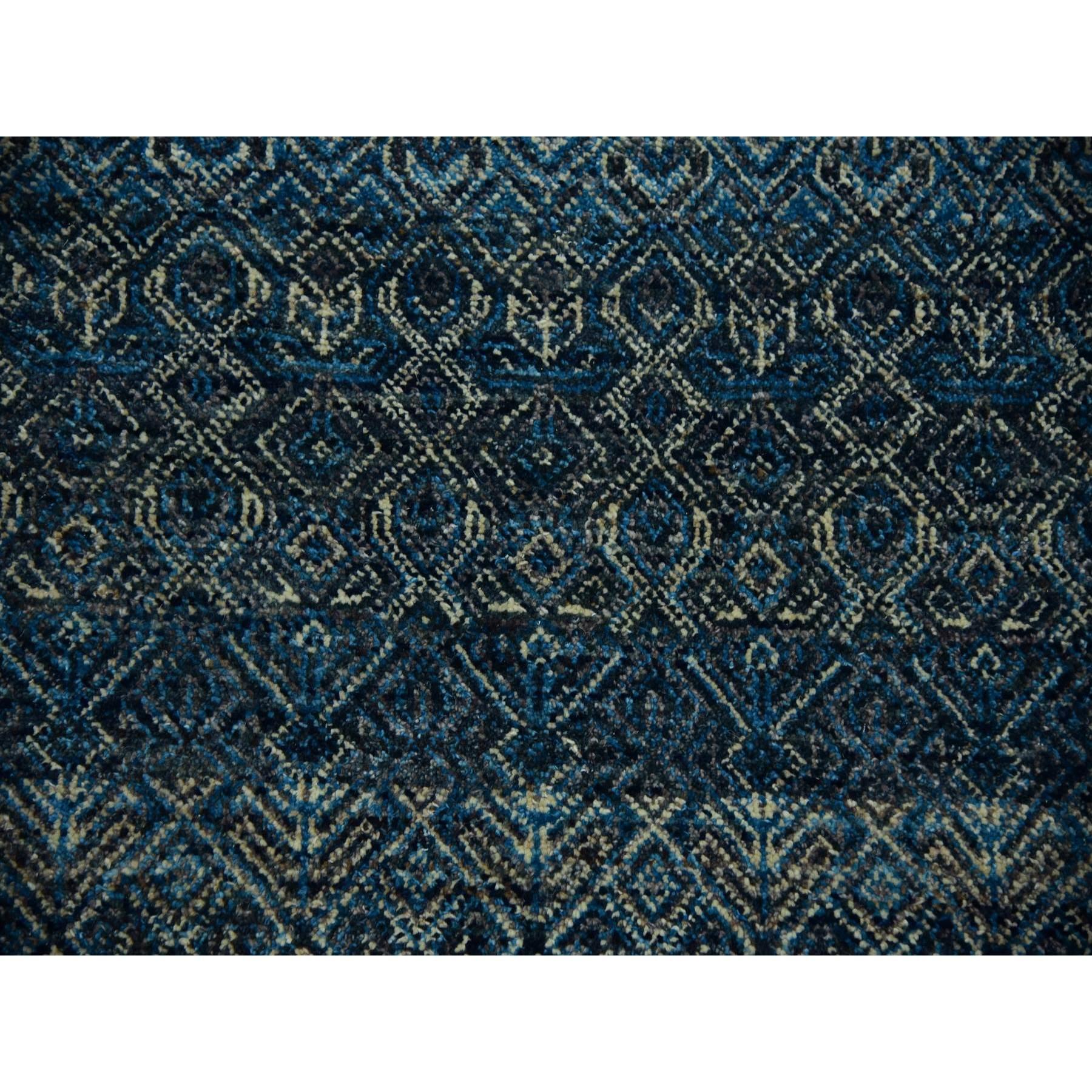 8'x10' Bleu Yale Tapis 100% laine noué à la main Kohinoor Design/One en vente 1