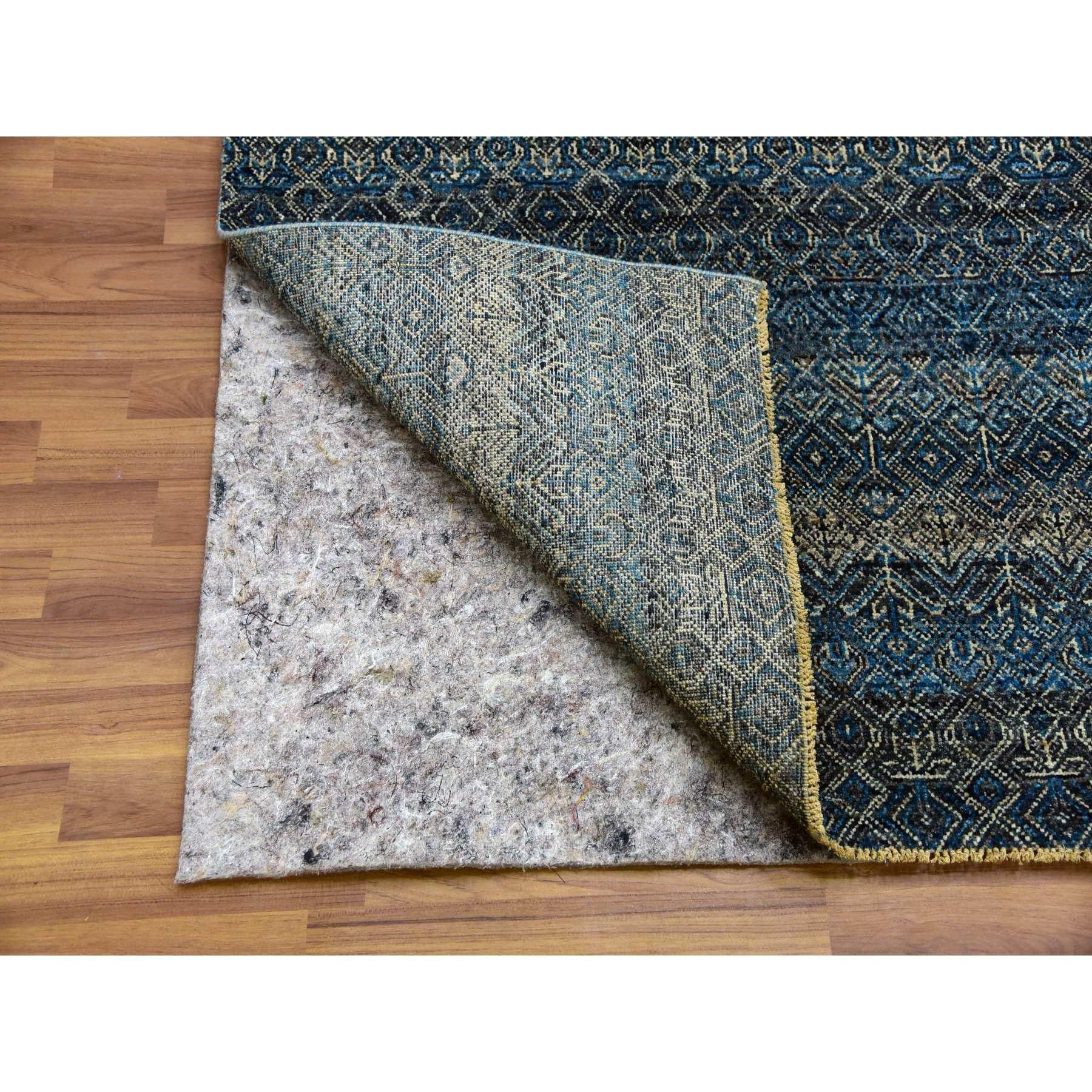 8'x10' Yale Blau, Kohinoor Herat Design, 100% Wolle Handgeknüpft Teppich im Zustand „Neu“ im Angebot in Carlstadt, NJ
