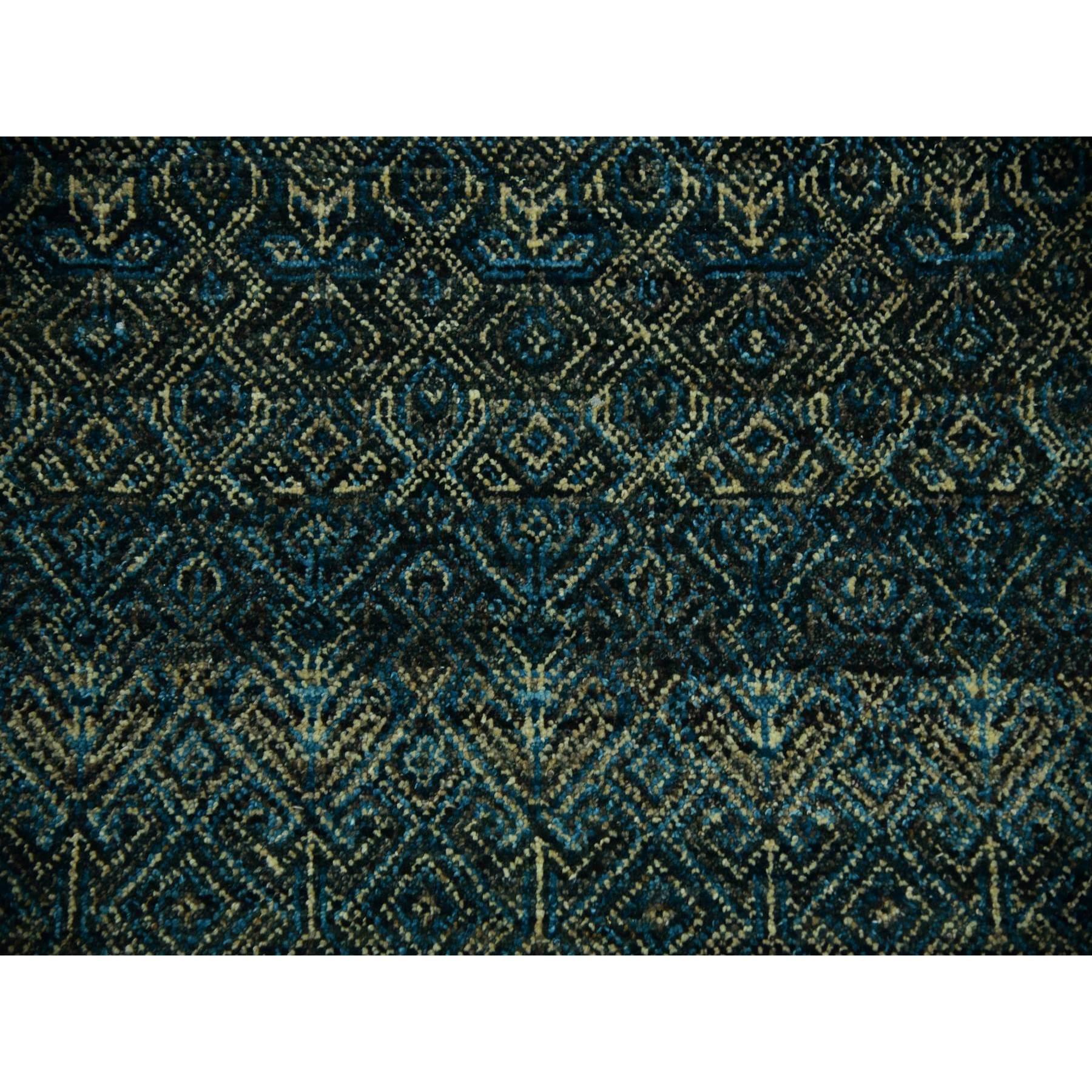 8'x10' Yale Blau, Kohinoor Herat Design, 100% Wolle Handgeknüpft Teppich im Angebot 3