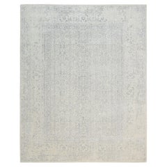 8
x10
1" Beige Hand Loomed Fine Jacquard Wool and Art Silk Oriental Rug