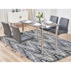 8'x10'1" Zig Zag Design Black and White Pure Silk and Wool Oriental Rug