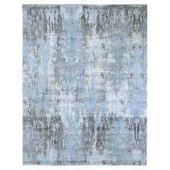 8
x10
2" Elfenbeinfarbene Wolle mit echter Seide Abstraktes Design Denser Weave Hi-Low Pile Rug