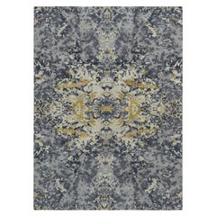 8
x10
2" Bleu millénaire, Design/One, Laine et Soie, Noué à la main, Tapis