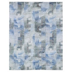 8'x10'2" THE INTERTWINED PASSAGE Tappeto orientale annodato a mano in seta e lana