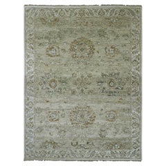 8'x10'4" Khaki Brown Ziegler Mahal Design Hand Knotted 100% Wool Oriental Rug
