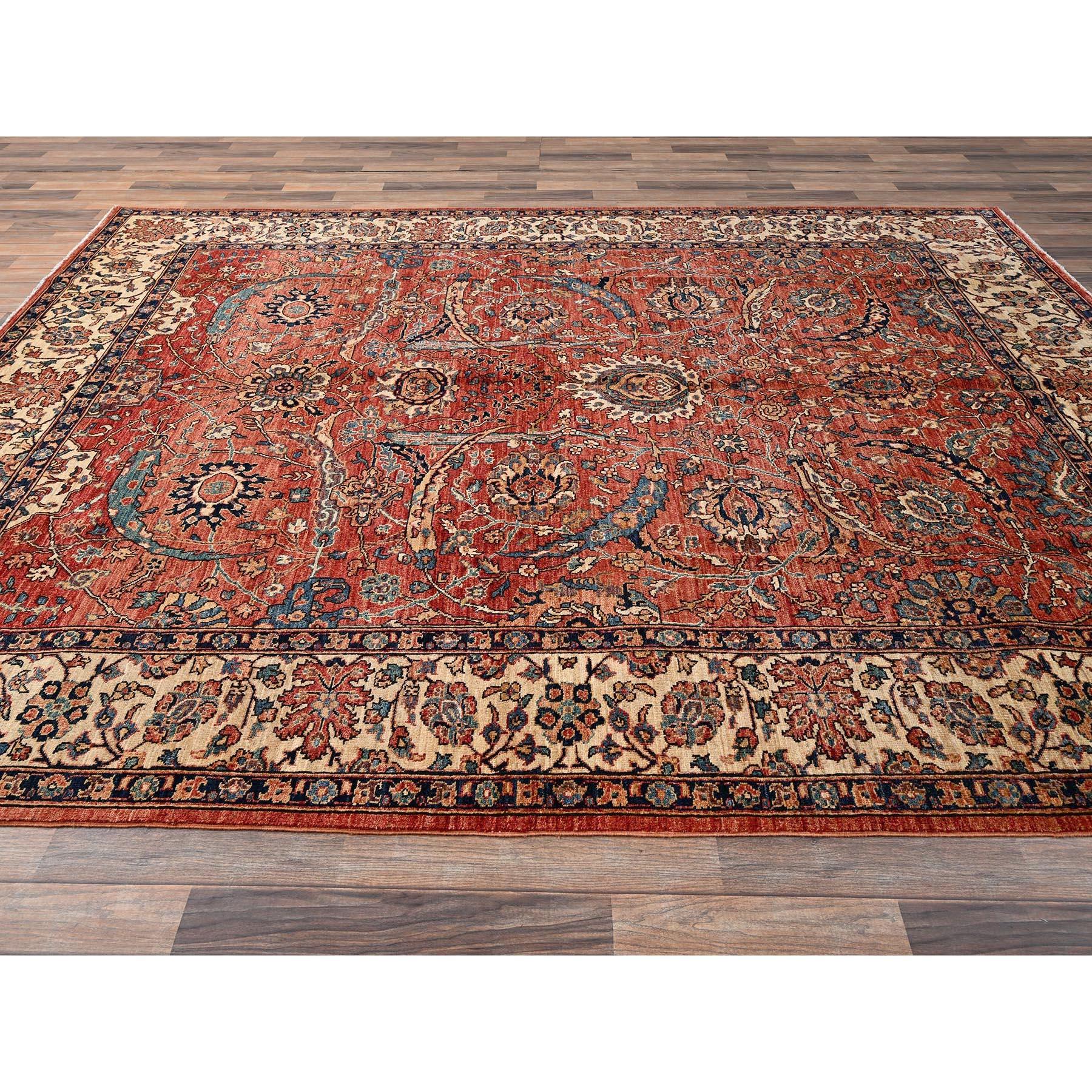 Annodato a mano Tappeto orientale in lana annodata a mano 8'x10'6