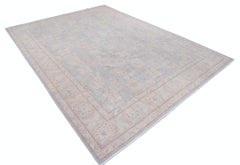 8x10.8 ft Hand Knotted Large Area Rug. 100% Wool. Traditional Floral Carpet