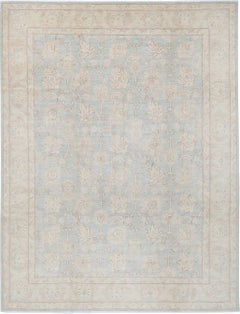 8x10.8 ft Hand Knotted Large Area Rug. 100% Wool. Traditional Floral Carpet