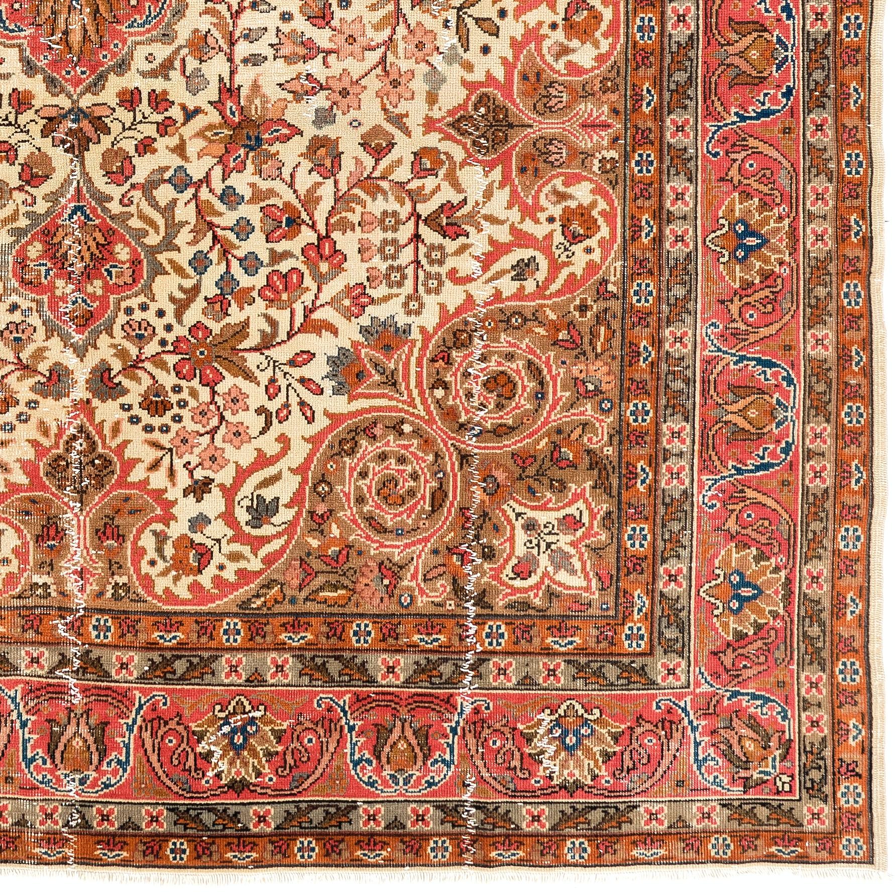8x11 Pies Alfombra Oriental Turca Vintage Única, Alfombra Tradicional Hecha a Mano Turco en venta