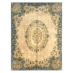 8x11 Hand Knotted Antique Kerman Area Rug