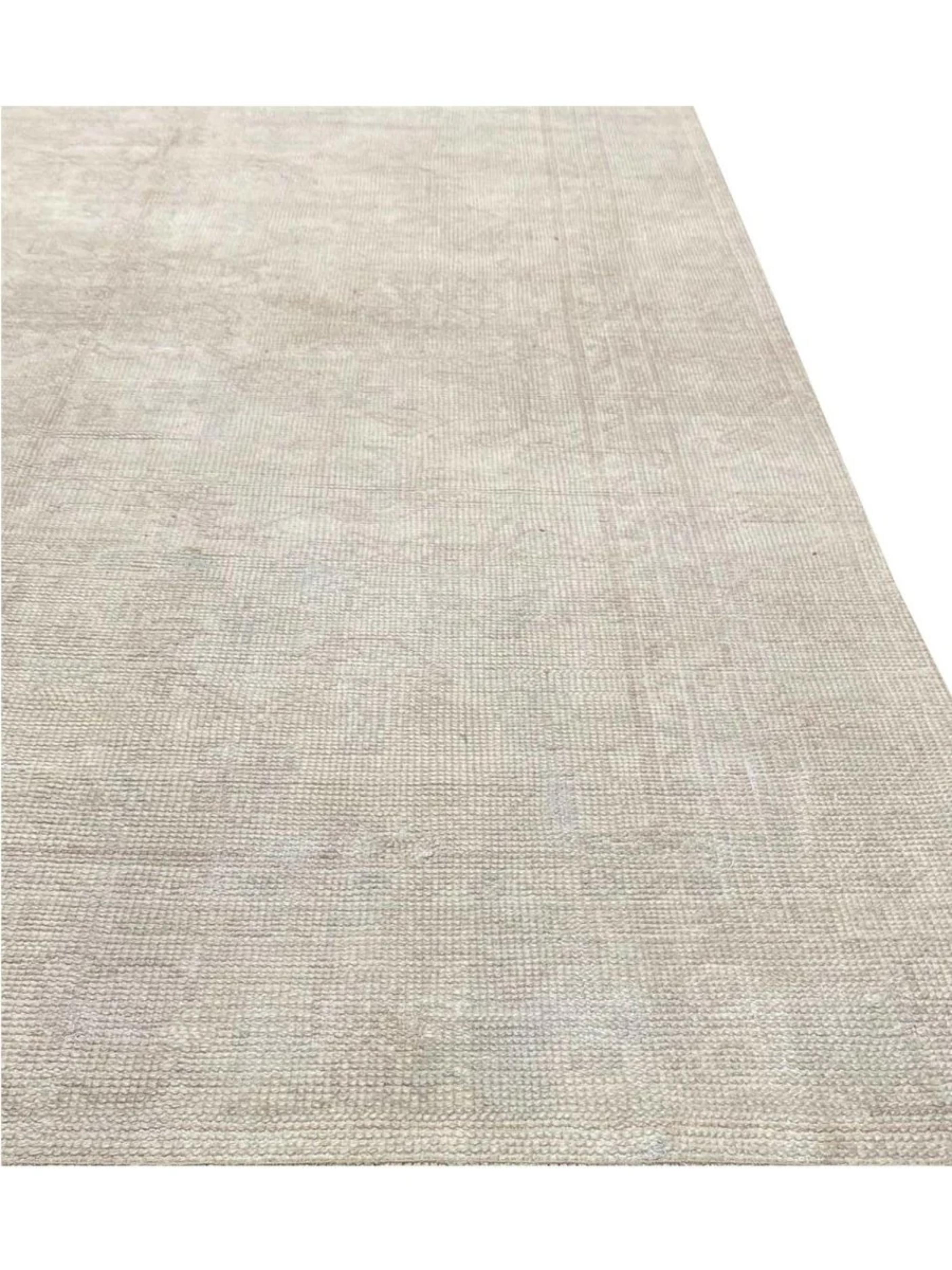 8x11 Tapis turc ancien Oushak noué à la main en vente 4