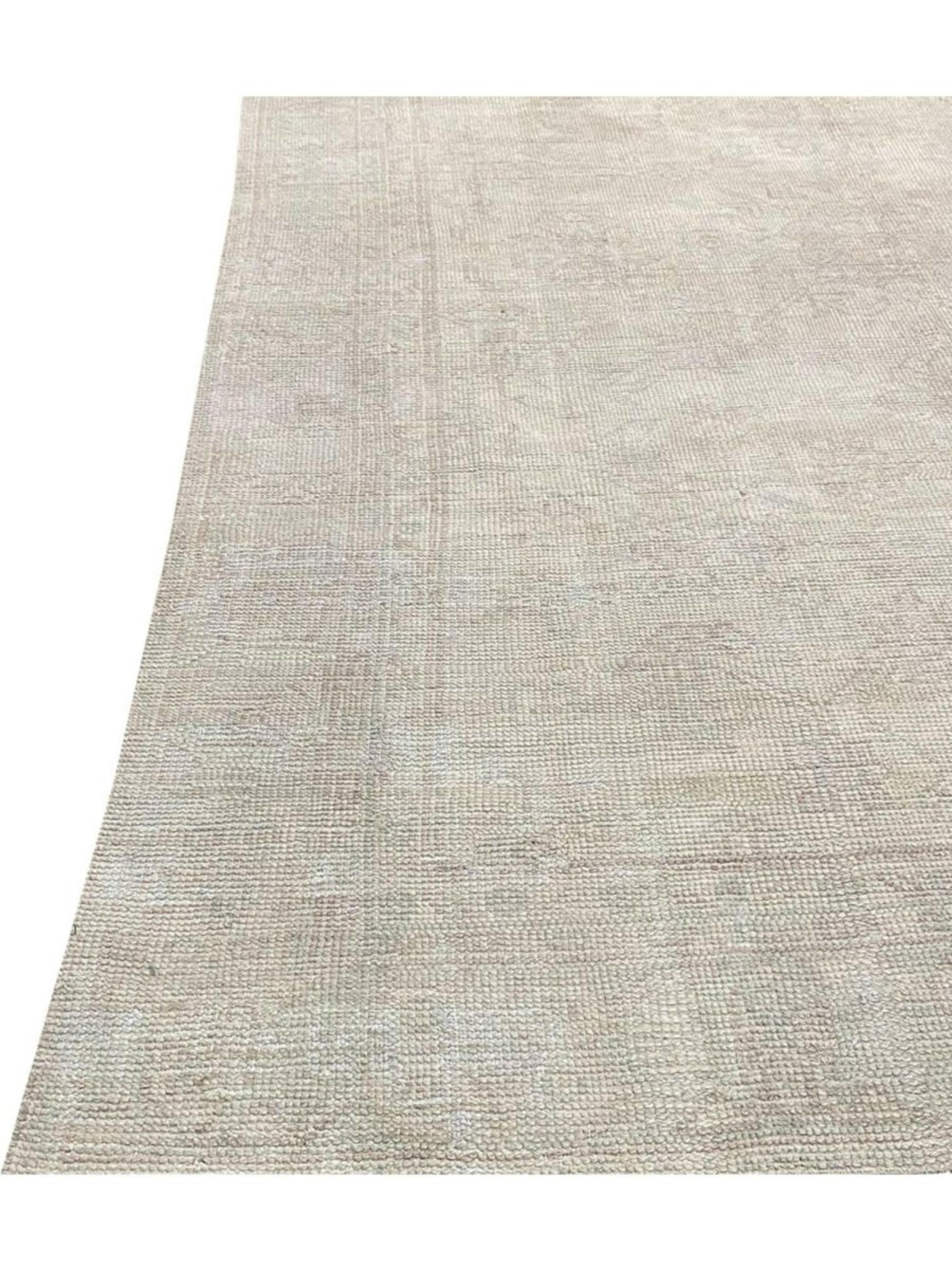 8x11 Tapis turc ancien Oushak noué à la main en vente 6