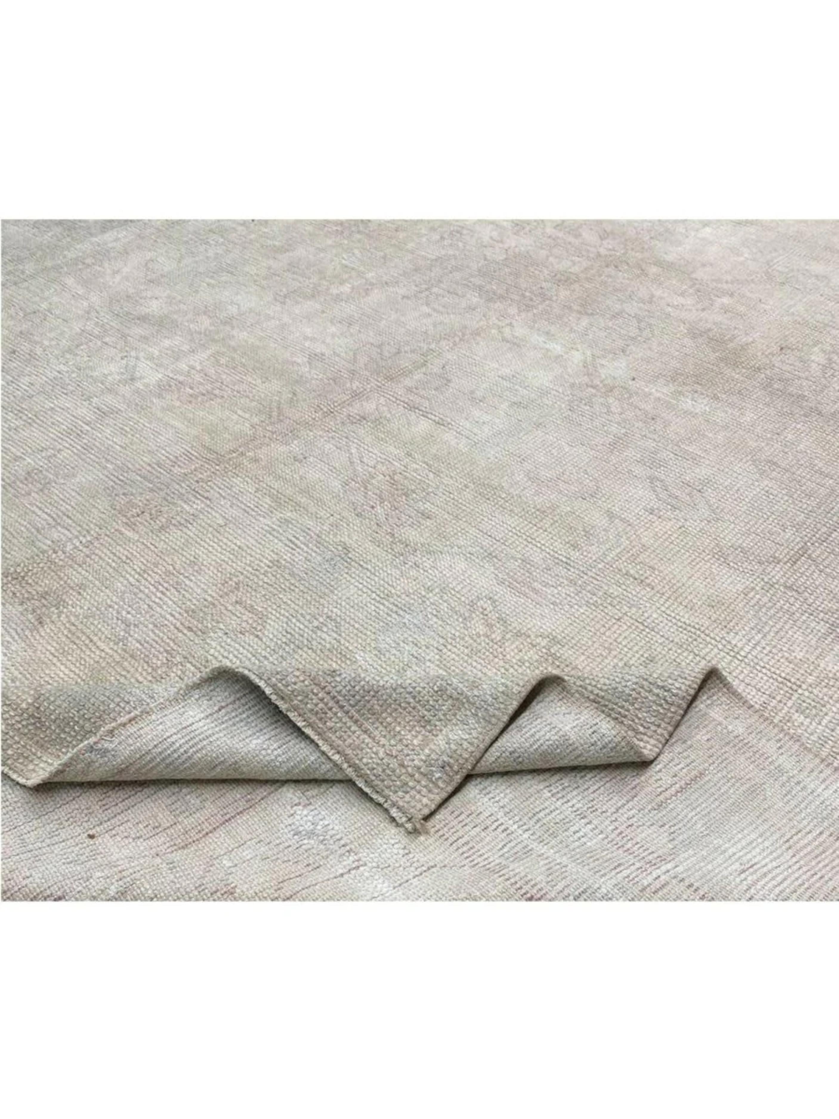 8x11 Tapis turc ancien Oushak noué à la main en vente 7